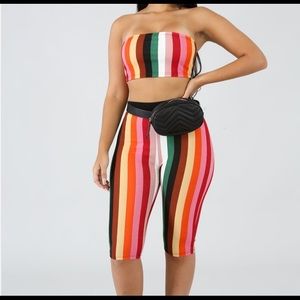 Striped tube set